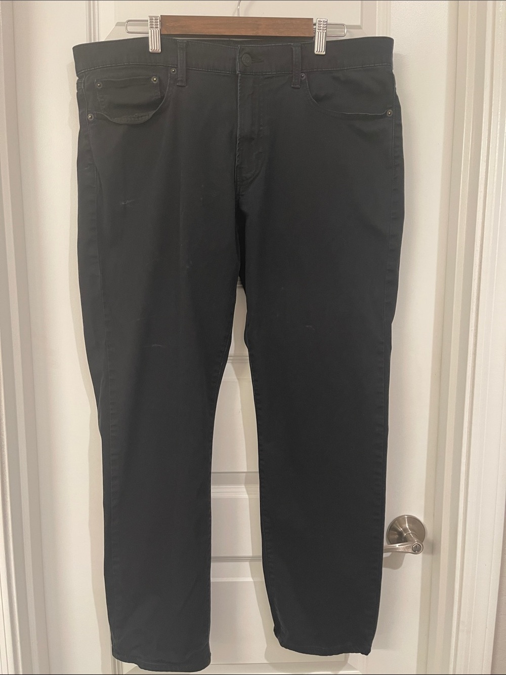 Lucky Brand Men's Black Slim Straight Chino